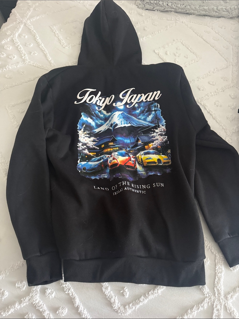 Tokyo Japan Graphic Black Hoodie - Land of the Rising Sun